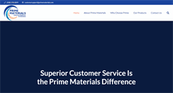 Desktop Screenshot of primematerials.com